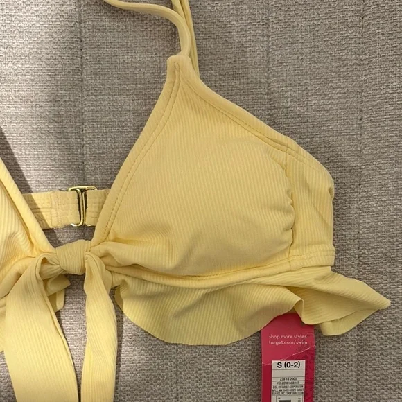 Xhilaration Yellow Bikini Top - Picture 3 of 5